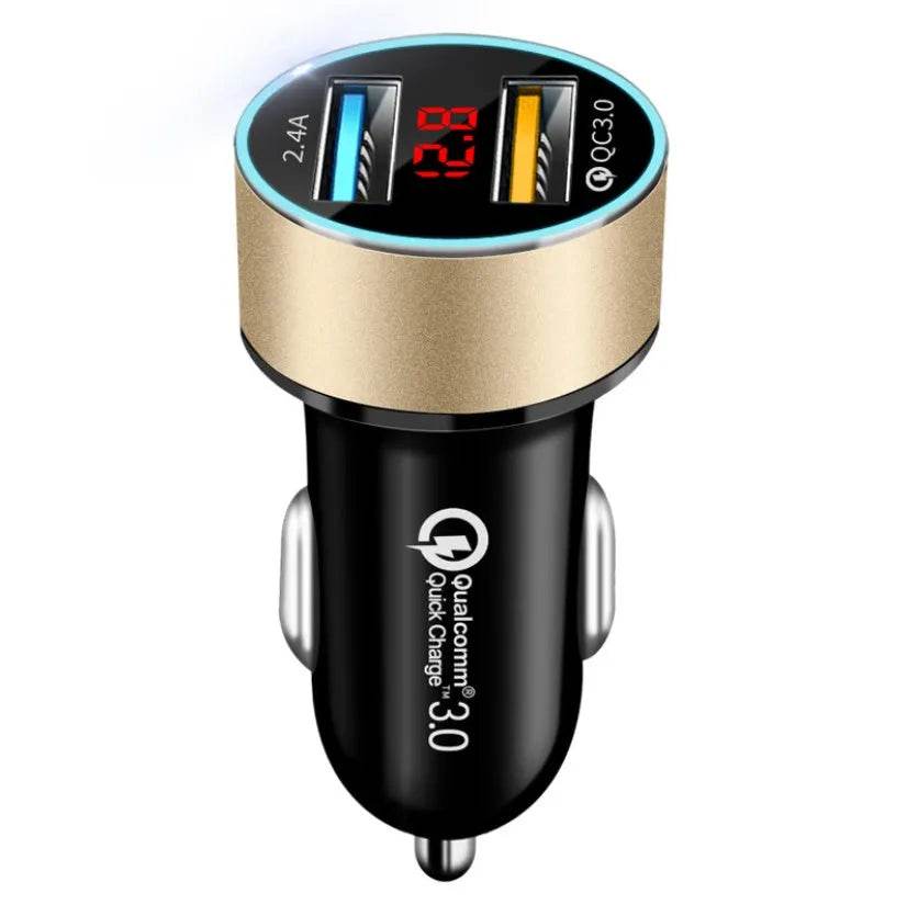 Automobile Smart Digital LED display car charger - EX-STOCK Canada