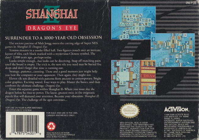 Shanghai II: Dragon's Eye 