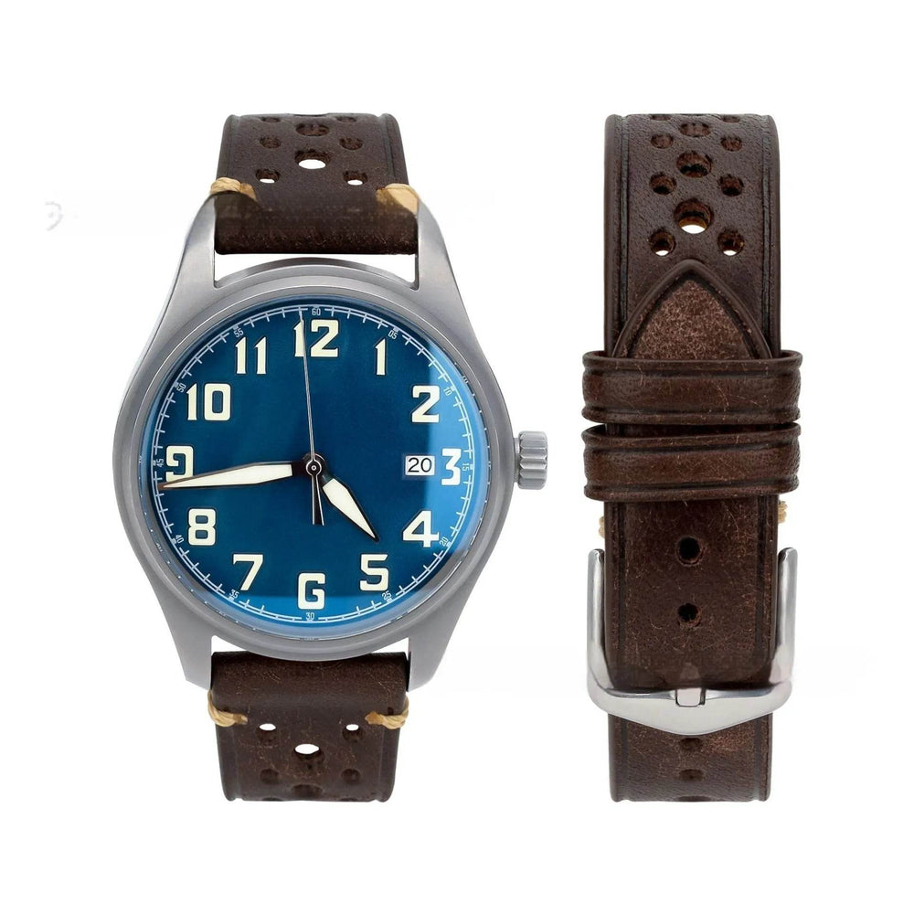20mm Watch First Layer Cow Leather Watch Strap Retro Comfort - EX-STOCK Canada
