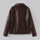 Fashioned Oversized zipper Lapel Leather coat jacket for women - EX-STOCK Canada