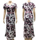 2pcs Fashion floral Print Blazer dress suit - EX-STOCK CANADA