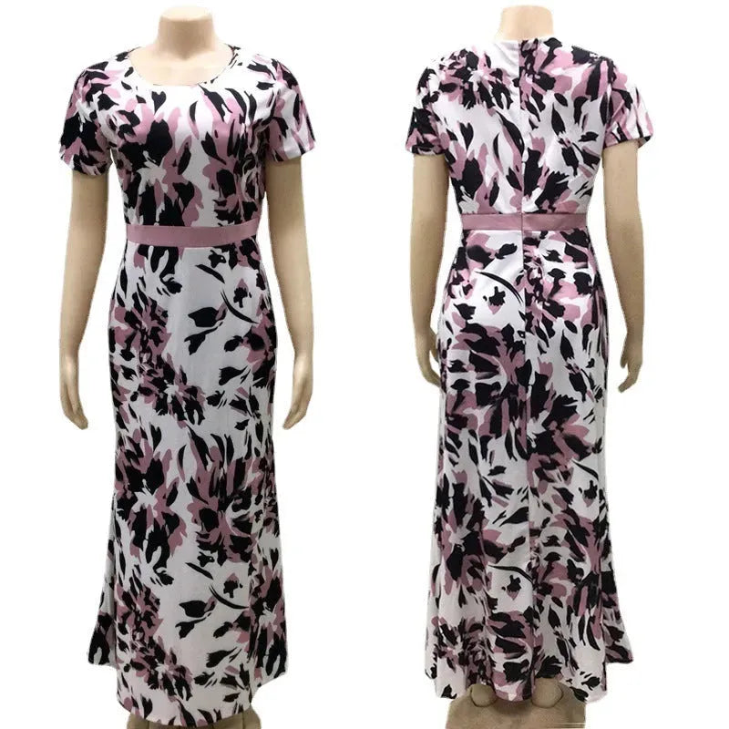 2pcs Fashion floral Print Blazer dress suit - EX-STOCK CANADA