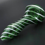 Color Stripes Glass Crafts Hookah Pipe - EX-STOCK Canada