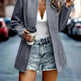 Slim-fit Jacket Fashion Commuting Thick fall Work office blazer suit Overcoat For Women - EX-STOCK CANADA