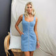 Spring And Summer Casual Slim Fit Denim Sleeveless Dress - EX-STOCK CANADA