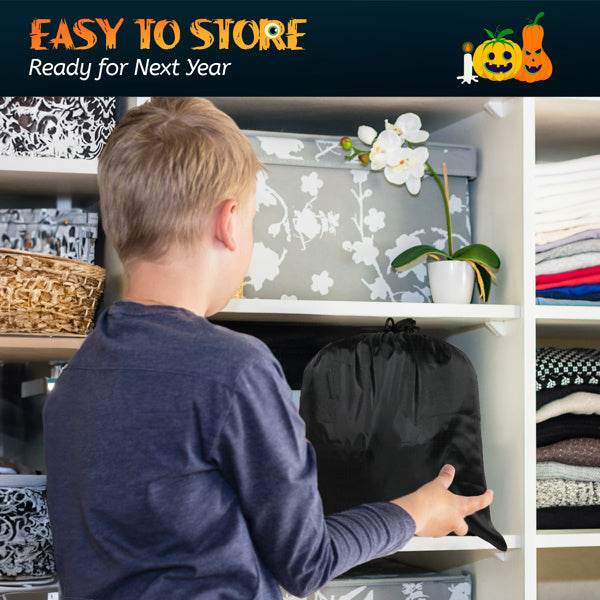 9.8ft White Ghost Arch 3 LED Lights And 2 Colorful Light Plates Halloween Inflatable Decoration - EX-STOCK Canada