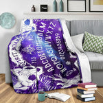 Halloween Witch Blanket Flannel Blanket EX-STOCK Canada 