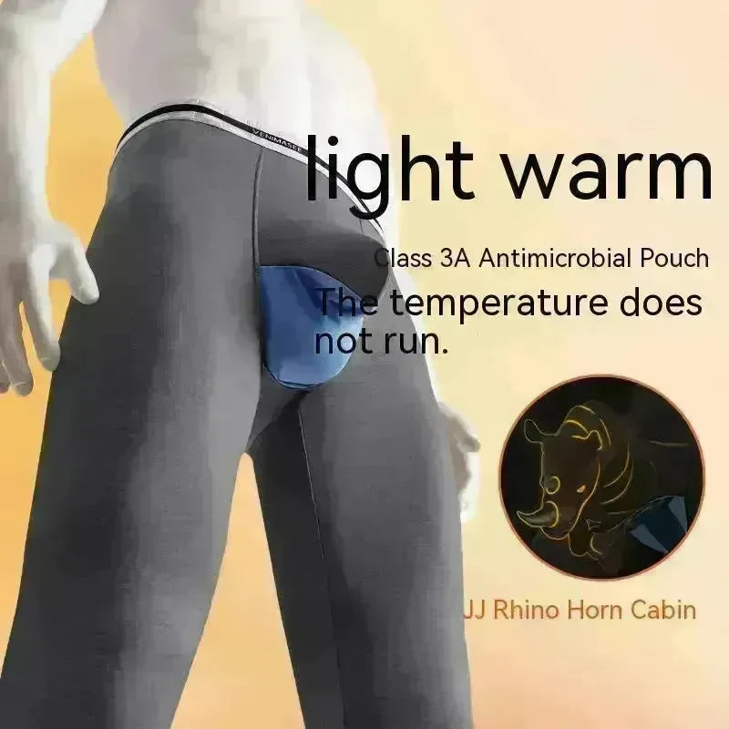 Rhinoceros Horn Big Bag Autumn Long John Pouch panties men's underwear - EX-STOCK CANADA