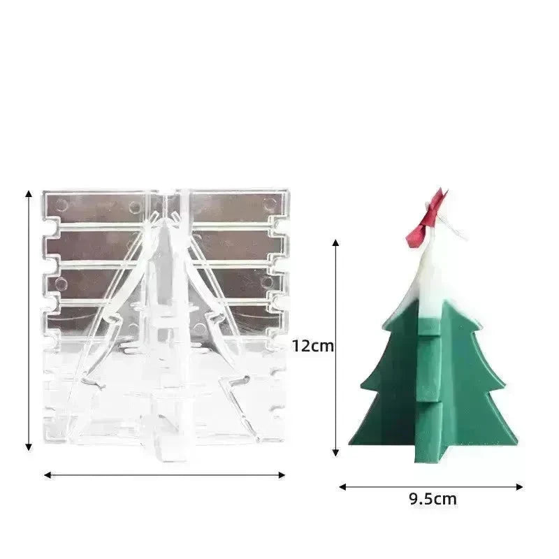 Christmas Tree Silicone Molds For DIY Christmas Creative Atmosphere Decoration Handmade Fragrant Candles - EX-STOCK CANADA