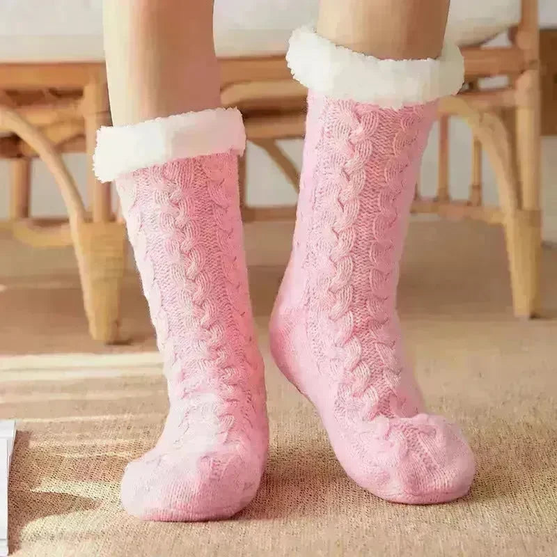 Winter Warm Knitted Plush Floor Socks Home Indoor Non-slip Carpet Socks For Men And Women - EX-STOCK CANADA