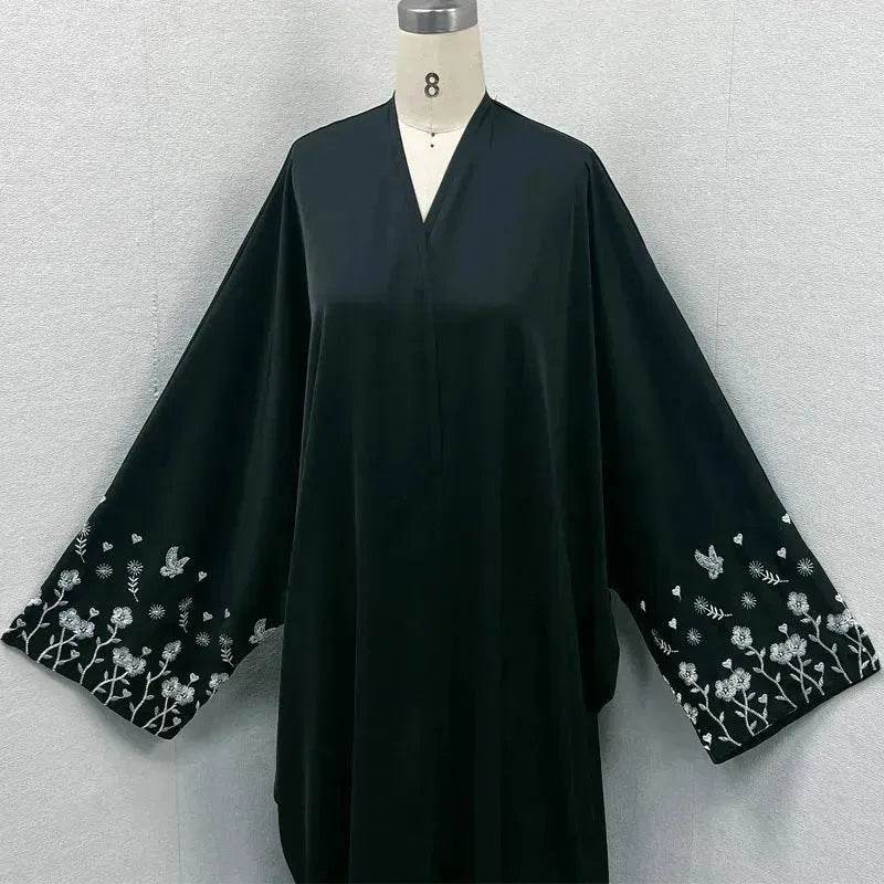 Luxury Dubai Abaya Dress Turkey Abaya Kimono Middle East Dubai Women's Embroidered Loose Cardigan Gown - EX-STOCK Canada