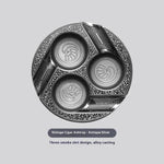 Three-slot Retro Metal Easy-to-clean Cigar Ashtray - EX-STOCK Canada