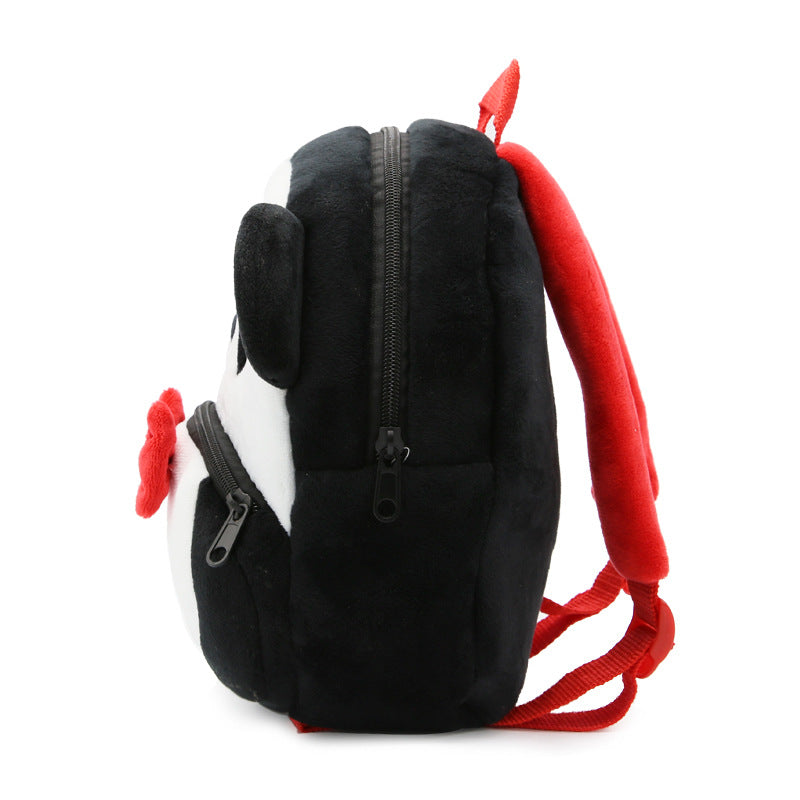 Cartoon Panda Plush Backpack for Kids – Cute Soft Children's School Bag
