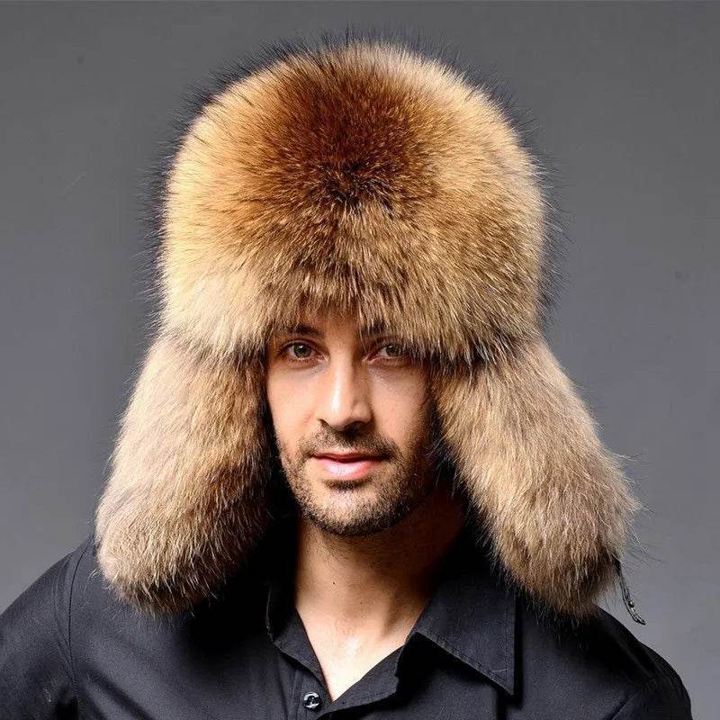 Locomotive Ushanka Men's Winter Thickened Outdoor Cold-proof Earmuffs Hat - EX-STOCK Canada