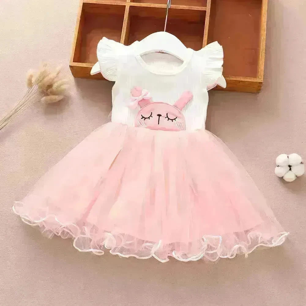 Newborn baby Girls' Summer Vest Dress Infant dresses. - EX-STOCK CANADA