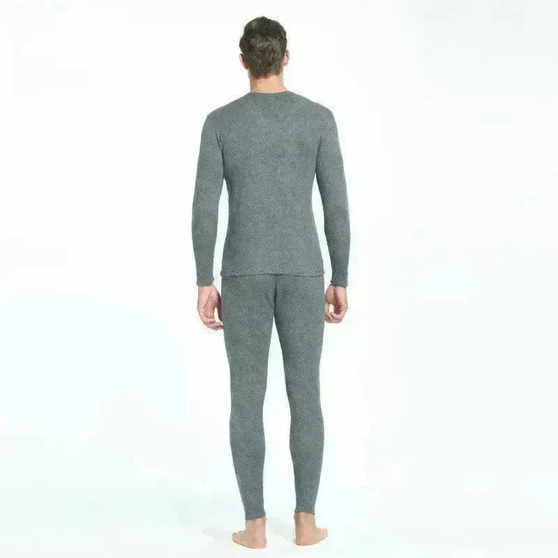 2pcs Cotton Thermal underwear Long John Loungewear Outfit set men - EX-STOCK CANADA