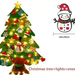 Children's DIY felt Christmas tree with lights - EX-STOCK CANADA