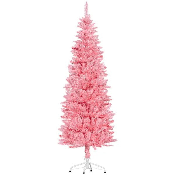 6ft Tall Pencil Artificial Christmas Tree With 479 Branch Tips With Steel Base EX-STOCK Canada 