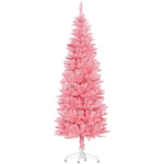 6ft Tall Pencil Artificial Christmas Tree With 479 Branch Tips With Steel Base EX-STOCK Canada 