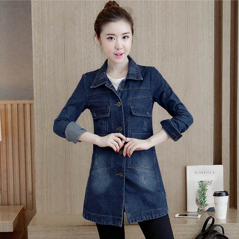 Women Denim Jacket Slim Mid Length EX-STOCK Canada 