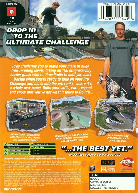 Tony Hawk's Pro Skater 4 [Best of Platinum Hits] 