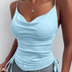 Spaghetti Strap Tops V-neck Camisole top Women Summer top - EX-STOCK Canada