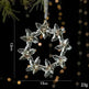 Christmas Decorations Sequins Acrylic Transparent Pendant - EX-STOCK CANADA