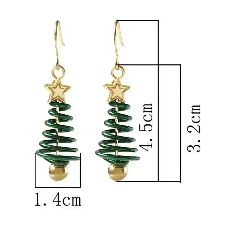 Christmas Earrings Tree Star DIY Earrings - EX-STOCK CANADA
