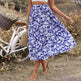 New Spring And Summer High Waist floral Midi Skirt - EX-STOCK Canada