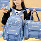 Backpack Primary School Girls Schoolbag Women's Four-piece Set EX-STOCK