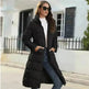 Mid Length Cotton Padded Hoodie Puffer Winter Jacket for women - EX-STOCK CANADA