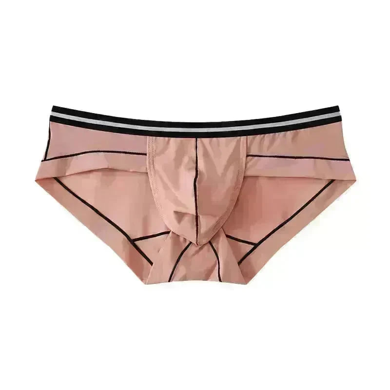 Ice Silk Men's Summer Breathable Solid Color Pouch Brief Underwear - EX-STOCK CANADA