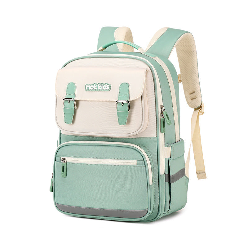 Lightweight Burden Alleviation Large Capacity Student Schoolbag EX-STOCK