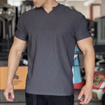 Anti Wrinkle Men Short Sleeve Active wear T-shirt for Workout Gym trainings - EX-STOCK Canada