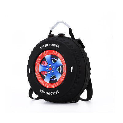 Kid's Small Schoolbag Personalized Creative 3D Cartoon Tire Kindergarten EX-STOCK