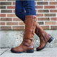 Round Toe Low Heel High Leg Boot - EX-STOCK Canada