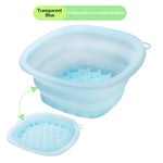 Solid-color Portable Foldable Silicone Ice Basin For The Face 