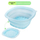 Solid-color Portable Foldable Silicone Ice Basin For The Face 