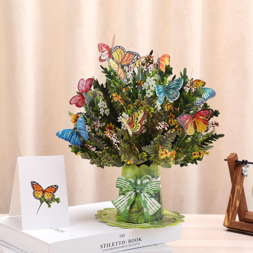 3d Stereoscopic Greeting Cards Creative Bouquet Stereoscopic Greeting Cards EX-STOCK Canada 
