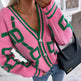 Batwing Sleeves V-neck Knitted Button Jacket Cashmere Cardigan Sweater Women - EX-STOCK Canada