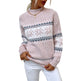 Winter Snowflake Sweater Fashion Half Turtleneck Pullover Knitted Tops Women's Christmas Clothing EX-STOCK Canada 