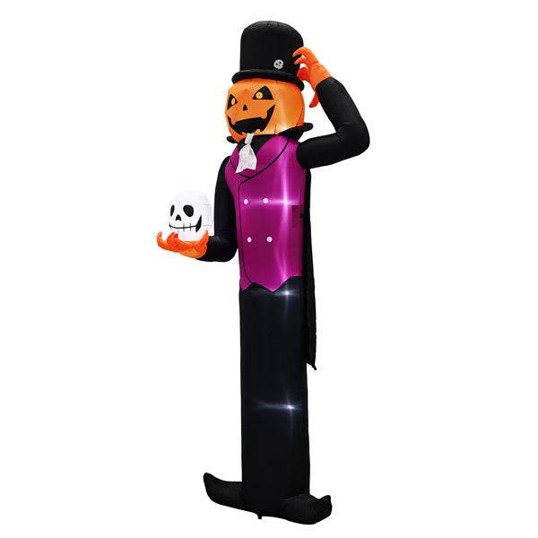 12ft Caped Pumpkin Man, Halloween Inflatable Decoration 12V - EX-STOCK Canada