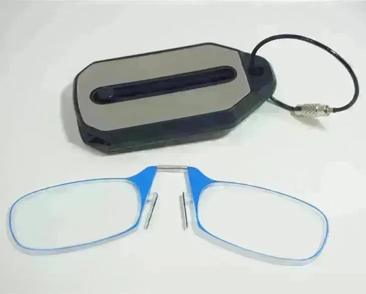 Mini Nose Clip On Portable Reading Glasses Men For Women Rimless Portable Magnifying Presbyopic Glasses Eyewear Ladies - EX-STOCK CANADA
