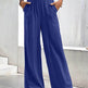 Women Middle-waisted Straight-leg Pants Loose Sports Pocket Casual Trousers - EX-STOCK Canada
