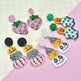 Halloween Day Ornament Colorful Ghost Eyes Funny Acrylic Earrings For Women - EX-STOCK Canada