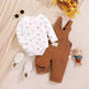 Cute Baby Bear Printed Romper Overalls Suit for baby girl - EX-STOCK Canada