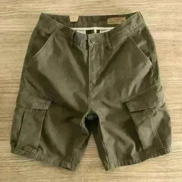 Workwear Casual Men's Loose Summer All-matching Straight Fifth Cargo short Pants - EX-STOCK CANADA