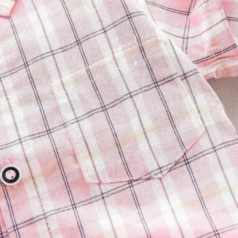 Children's Striped Shirt Denim Shorts Two-piece Set - EX-STOCK Canada