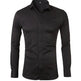 Black dress shirt on a white background
