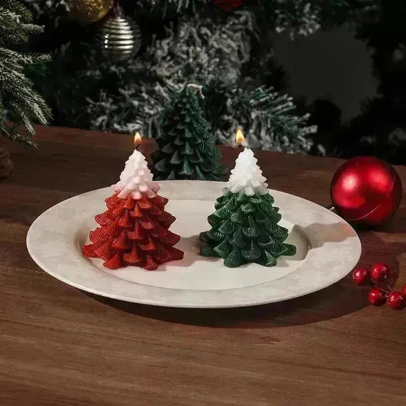Christmas Tree Silicone Molds For DIY Christmas Creative Atmosphere Decoration Handmade Fragrant Candles - EX-STOCK CANADA